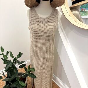 Able Fashion Janeen Crochet Midi Dress